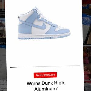 womens dunk high "aluminum"